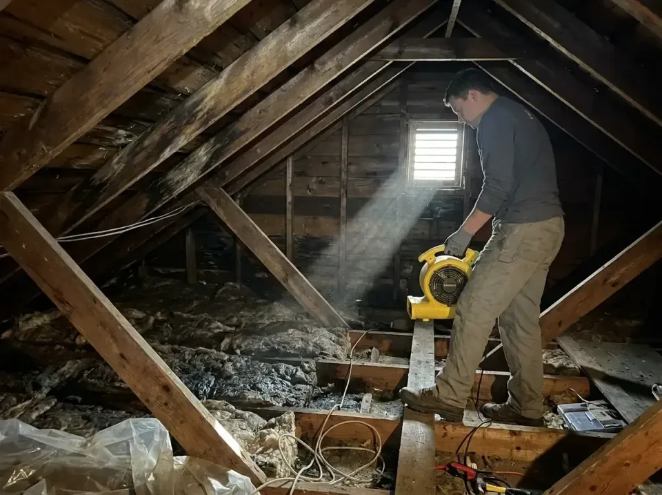 attic-water-damage-drying-proc-007 — frequently asked questions, Emergency Water Extraction & 24/7 Flood Response in Martin,…